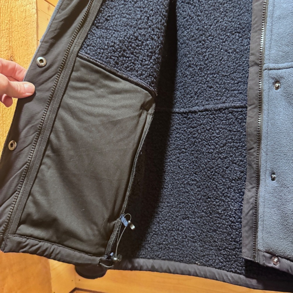 Outdoor‎ Research Juneau Fleece Hooded Jacket Navy Blue Sherpa Lined W Sz Small - Picture 6 of 10